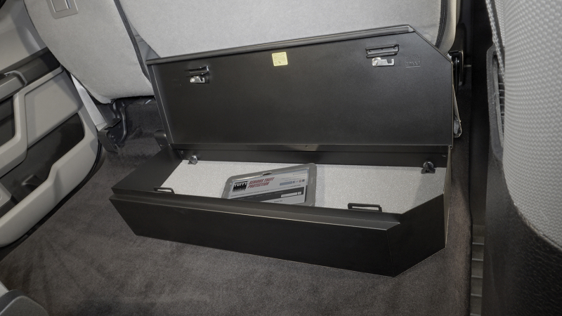 Ford F-250 Super Duty Underseat Lockbox - Rear - Tuffy Products - 2/3 Length with Keyed Lock - `17-`24